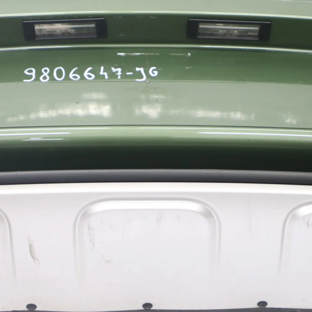 Pare-chocs arrière Cooper S PDC Jungle Green Metallic - C15 pour Mini Countryman R60 à propos du numéro de pièce 9806647 Mini Countryman R60 Pare-chocs arrière Cooper S PDC Jungle Green Metallic - C15 - SKU 9806647-JG - Numéro de pièce 9806647