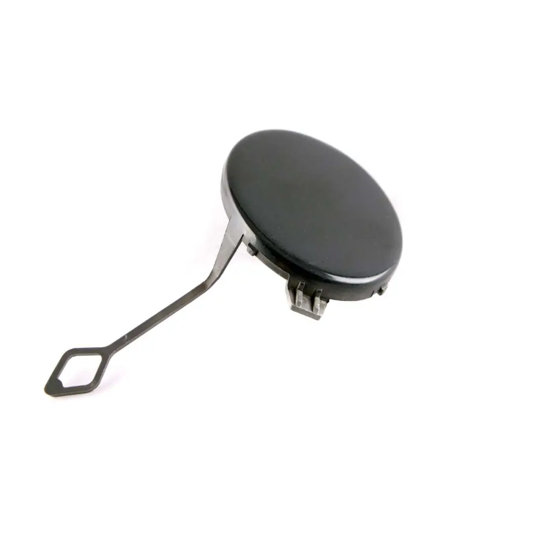 Rear Bumper Flap Mini R60 Cover Towing Eye Left N/S Absolute Black Metallic B11 - SKU 9806649-ABS - Part number 9806649