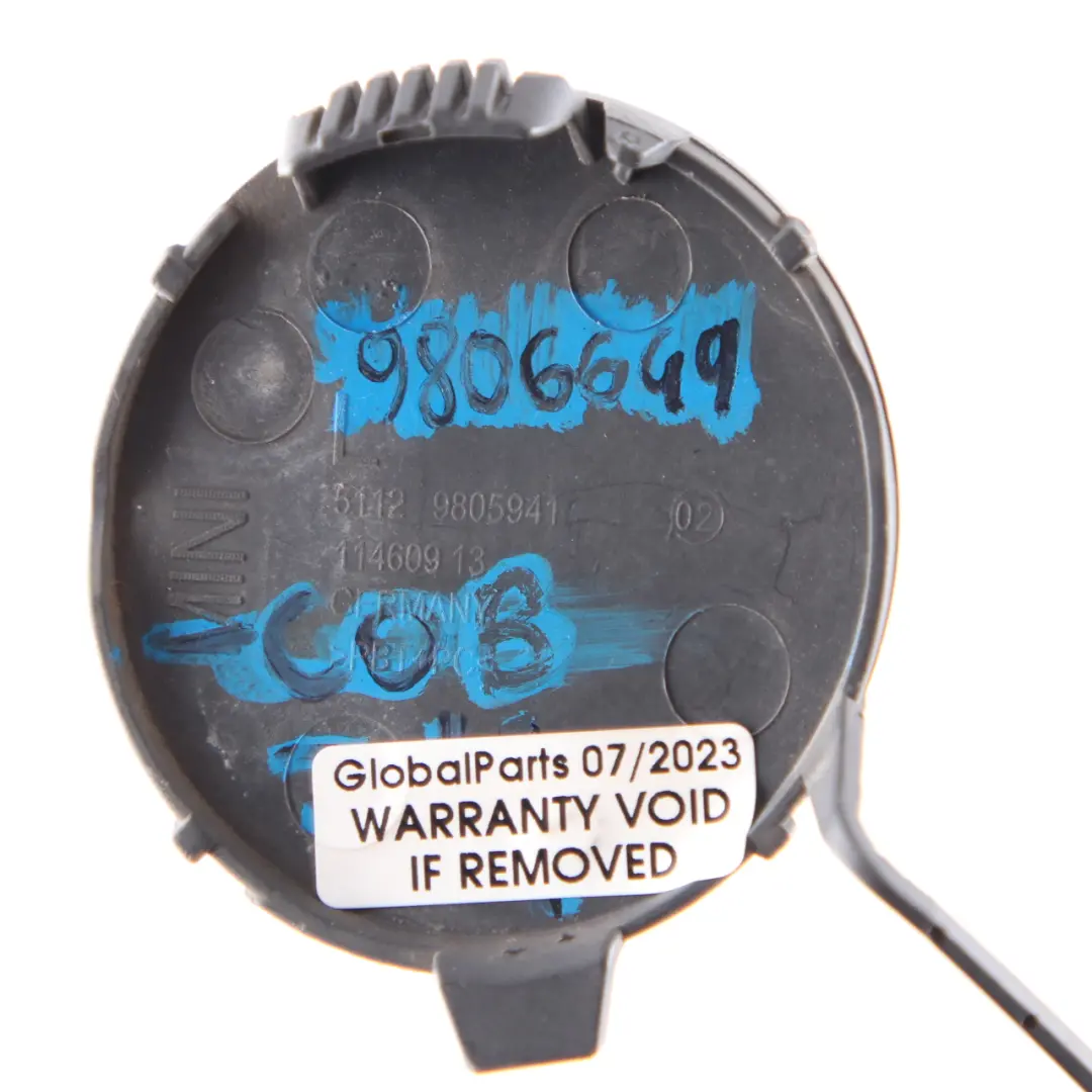 Mini R60 Cache Œillet Remorquage Arrière Gauche Bleu Cosmic B13 9805941 - SKU 9806649-COB - Numéro de pièce 9806649