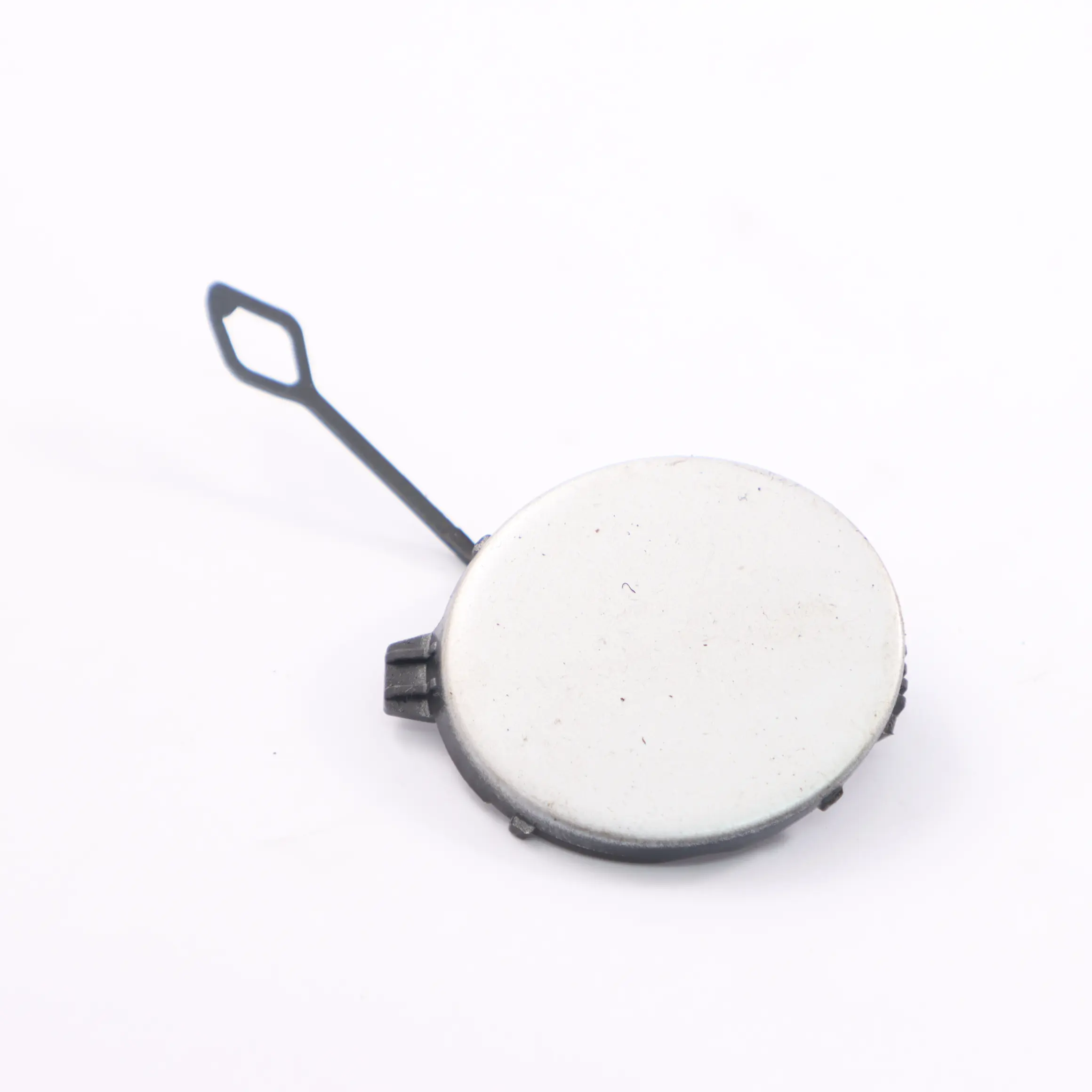 Mini R60 Parachoques trasero remolque Ojo Gancho Cubierta Izquierda Plata B12