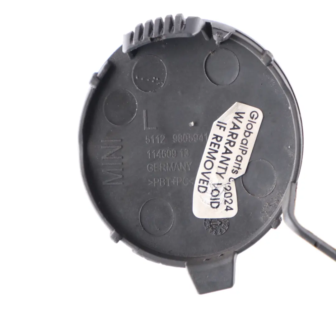 Mini R60 Cover Flap Towing Eye Rear Bumper Left N/S Midnight Grey Metallic-C12 - SKU 9806649-MNG - Part number 9806649