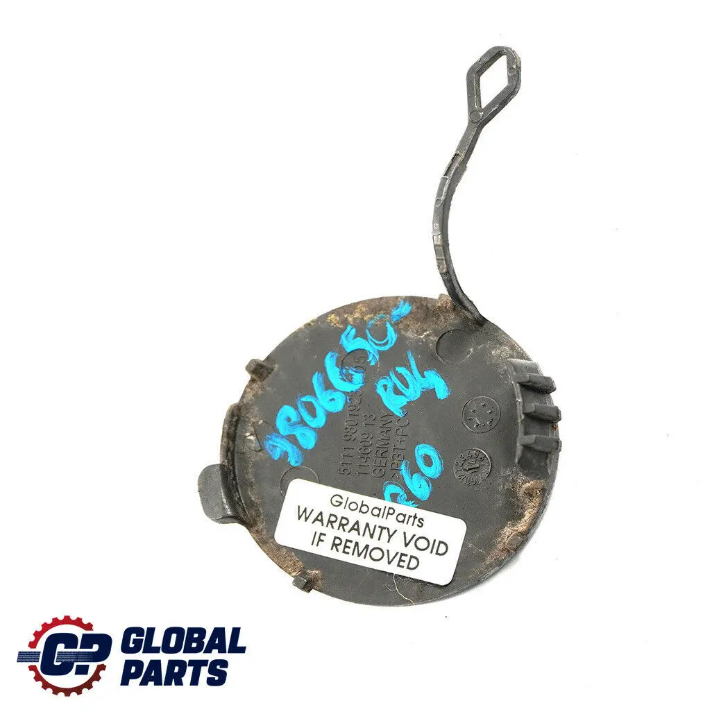 Flap Towing Eye Rear Bumper Right O/S Royal Grey A48 to Mini Cooper R60 Cover with Part number 9806650 Mini Cooper R60 Cover Flap Towing Eye Rear Bumper Right O/S Royal Grey A48 - SKU 9806650-ROG - Part number 9806650