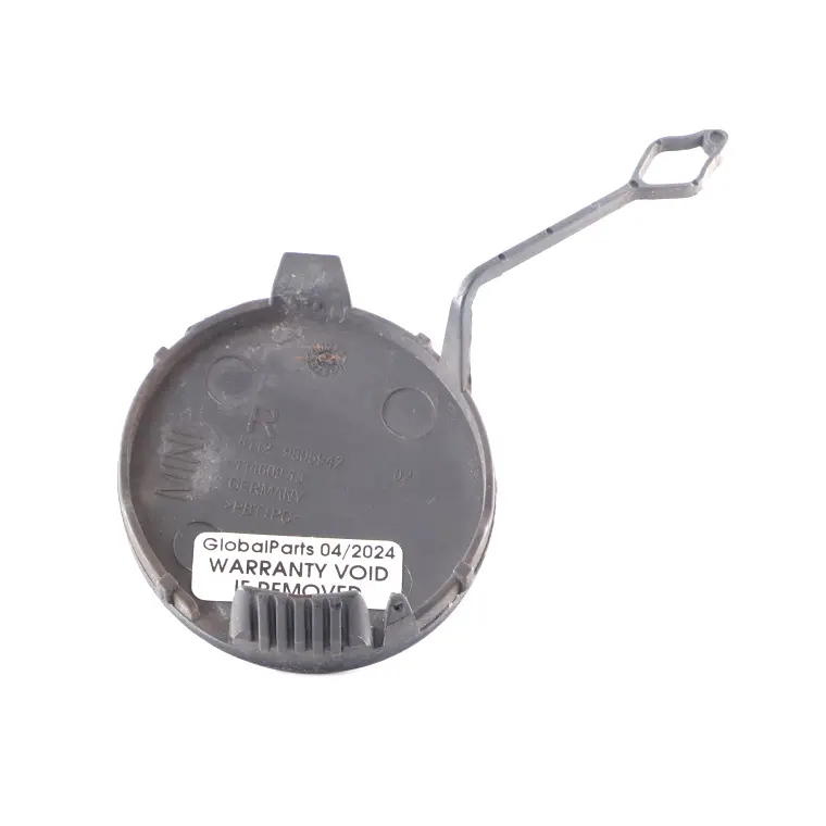 Bumper Cover Towing Eye Hook Right O/S Cosmic Blue - B13 9805942 to Mini R60 Rear with Part number 9806650 Mini R60 Rear Bumper Cover Towing Eye Hook Right O/S Cosmic Blue - B13 9805942 - SKU 9806650-COB-1 - Part number 9806650