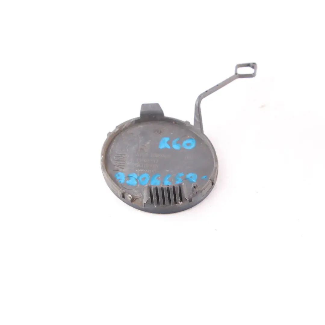 Bumper Cover Flap Towing Eye Right O/S Cosmic Blue Metallic B13 to Mini R60 Rear with Part number 9806650 Mini R60 Rear Bumper Cover Flap Towing Eye Right O/S Cosmic Blue Metallic B13 - SKU 9806650-COB - Part number 9806650