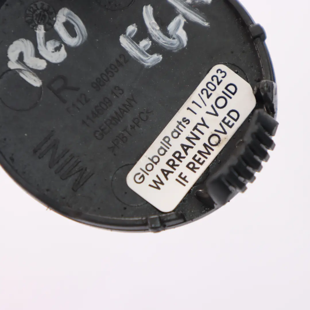 Heck stoßstange Abdeckung Klappe Haken rechts Kristall Silber 9805942 für Mini R60 mit Teilenummer 9806650 Mini R60 Heck stoßstange Abdeckung Klappe Haken rechts Kristall Silber 9805942 - SKU 9806650-CRS - Teilenummer 9806650