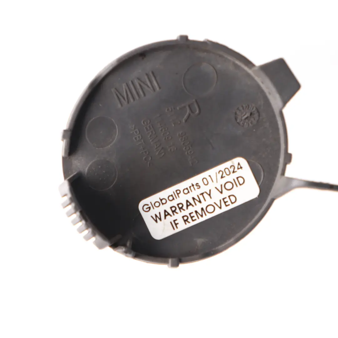 Mini R60 Rear Bumper Cover Flap Towing Eye Right O/S Midnight Grey Metallic C12 - SKU 9806650-MNG - Part number 9806650