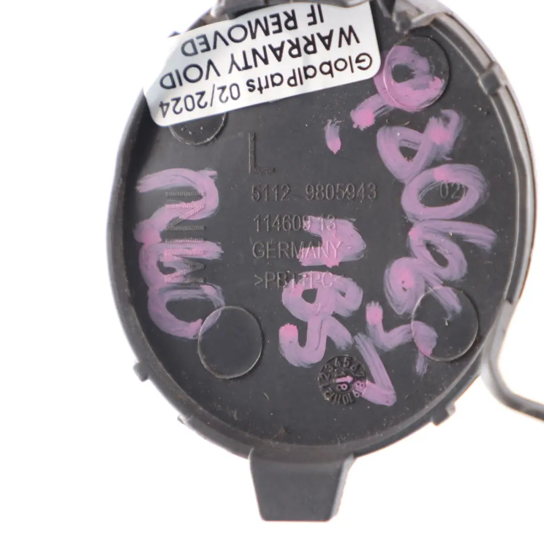 Flap Towing Eye Rear Left N/S Absolute Black B11 9805943 to Mini Cooper S R60 Cover with Part number 9806651 Mini Cooper S R60 Cover Flap Towing Eye Rear Left N/S Absolute Black B11 9805943 - SKU 9806651-ABS - Part number 9806651