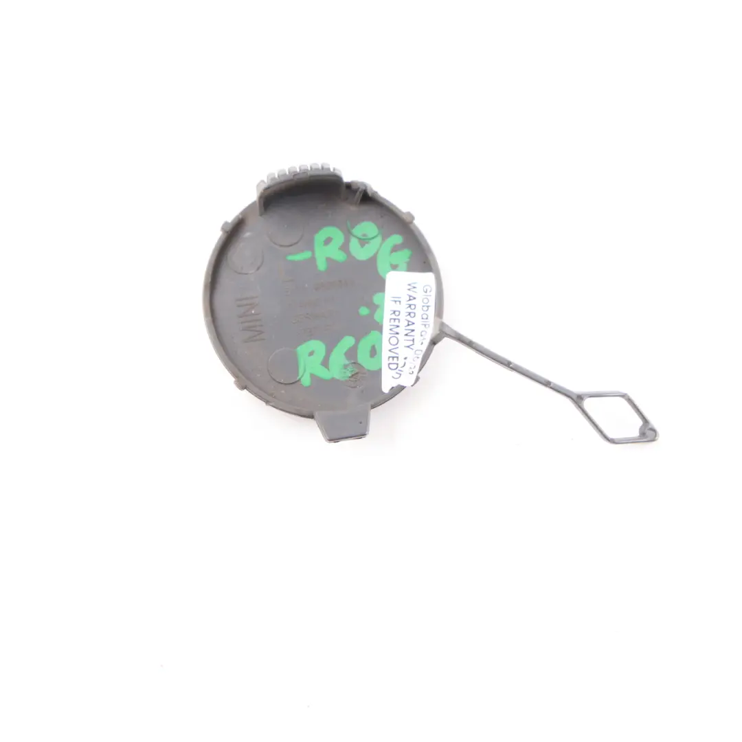 Flap Towing Lug Eye Rear Bumper Left Royal Grey - A48 9805943 to Mini R60 Cover with Part number 9806651 Mini R60 Cover Flap Towing Lug Eye Rear Bumper Left Royal Grey - A48 9805943 - SKU 9806651-ROG - Part number 9806651