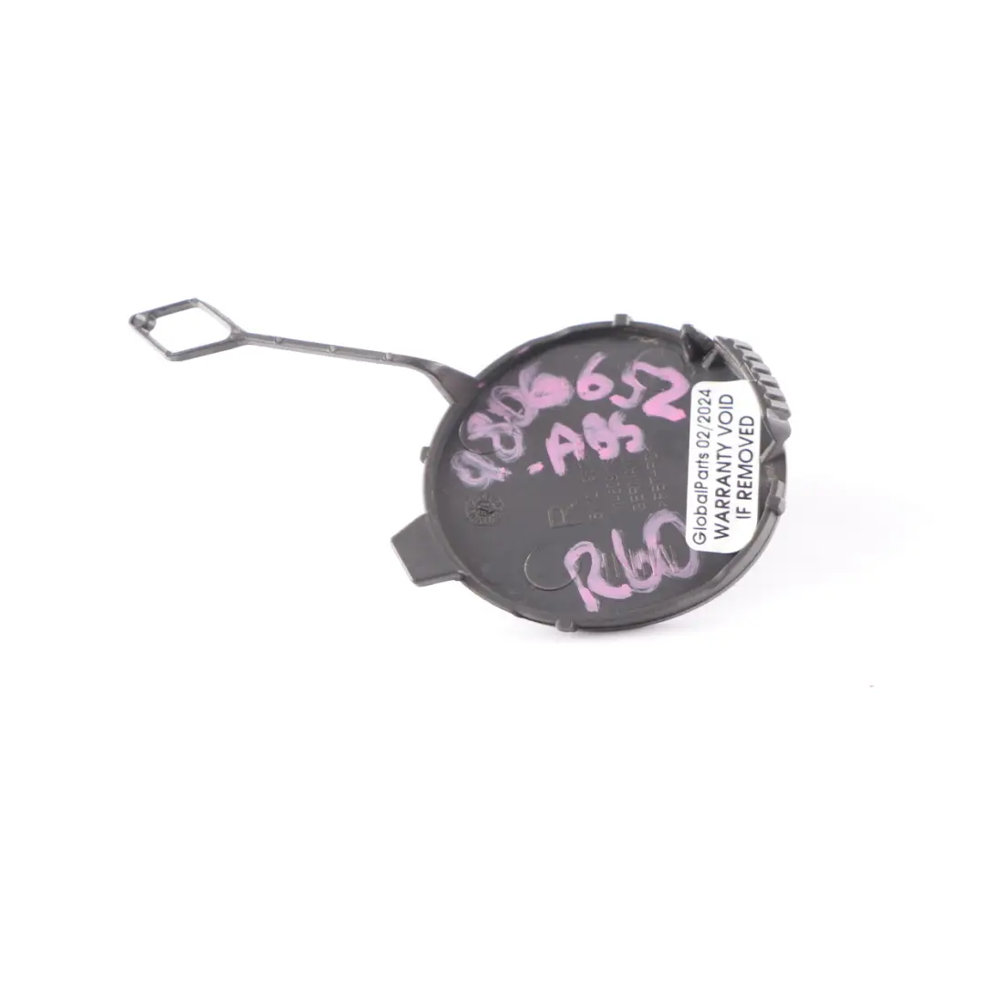 Mini Cooper S R60 Cover Flap Towing Eye Rear Right O/S Absolute Black 9805944 - SKU 9806652-ABS - Part number 9806652
