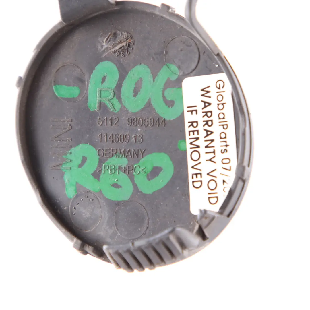 Flap Towing Lug Eye Rear Bumper Right O/S Royal Grey A48 9805944 to Mini R60 Cover with Part number 9806652 Mini R60 Cover Flap Towing Lug Eye Rear Bumper Right O/S Royal Grey A48 9805944 - SKU 9806652-ROG - Part number 9806652