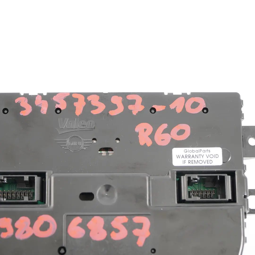 Mini Cooper R60 Automatic Air Conditioning Heater Control Unit Switch - SKU 9806857 - Part number 9806857