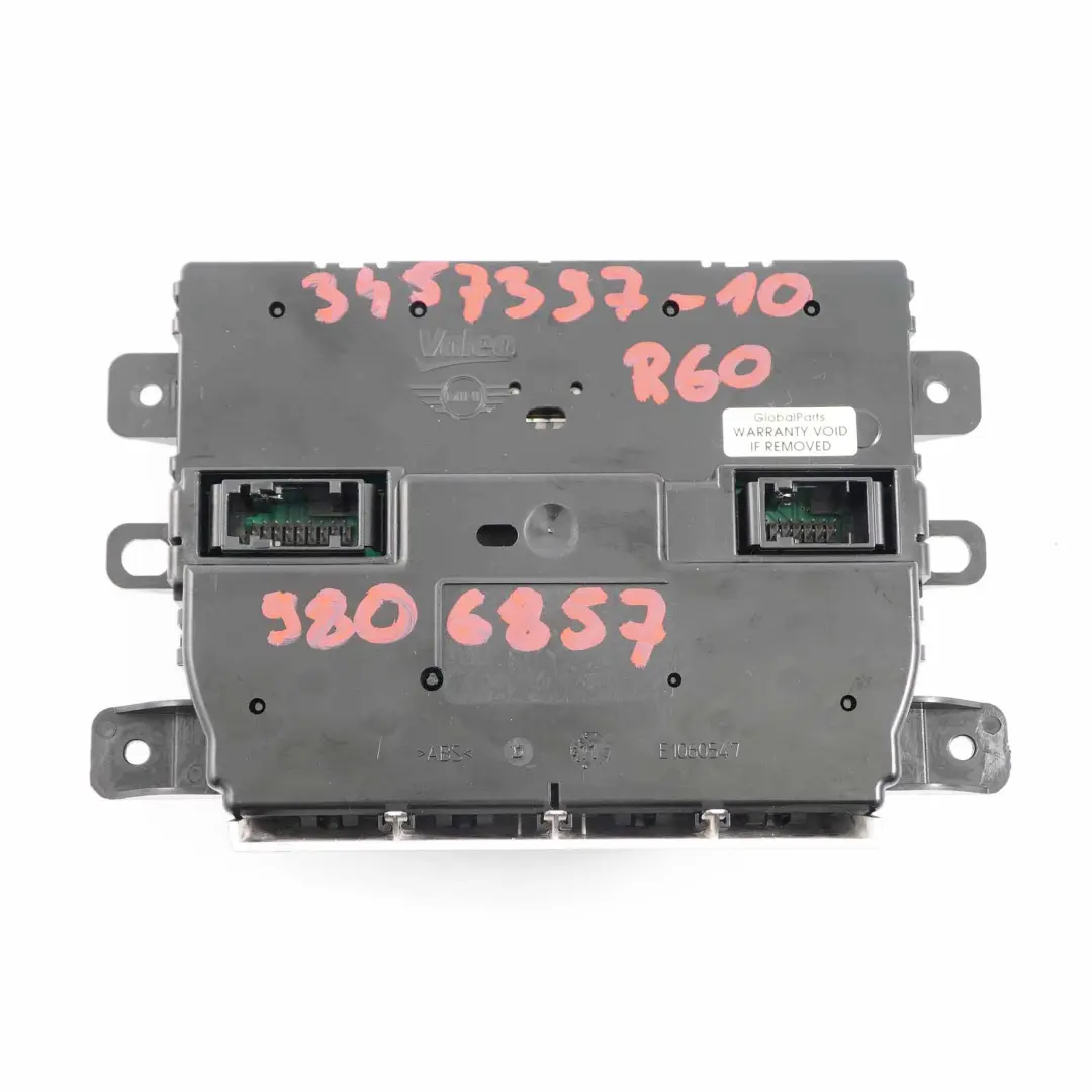 Mini Cooper R60 Automatic Air Conditioning Heater Control Unit Switch - SKU 9806857 - Part number 9806857