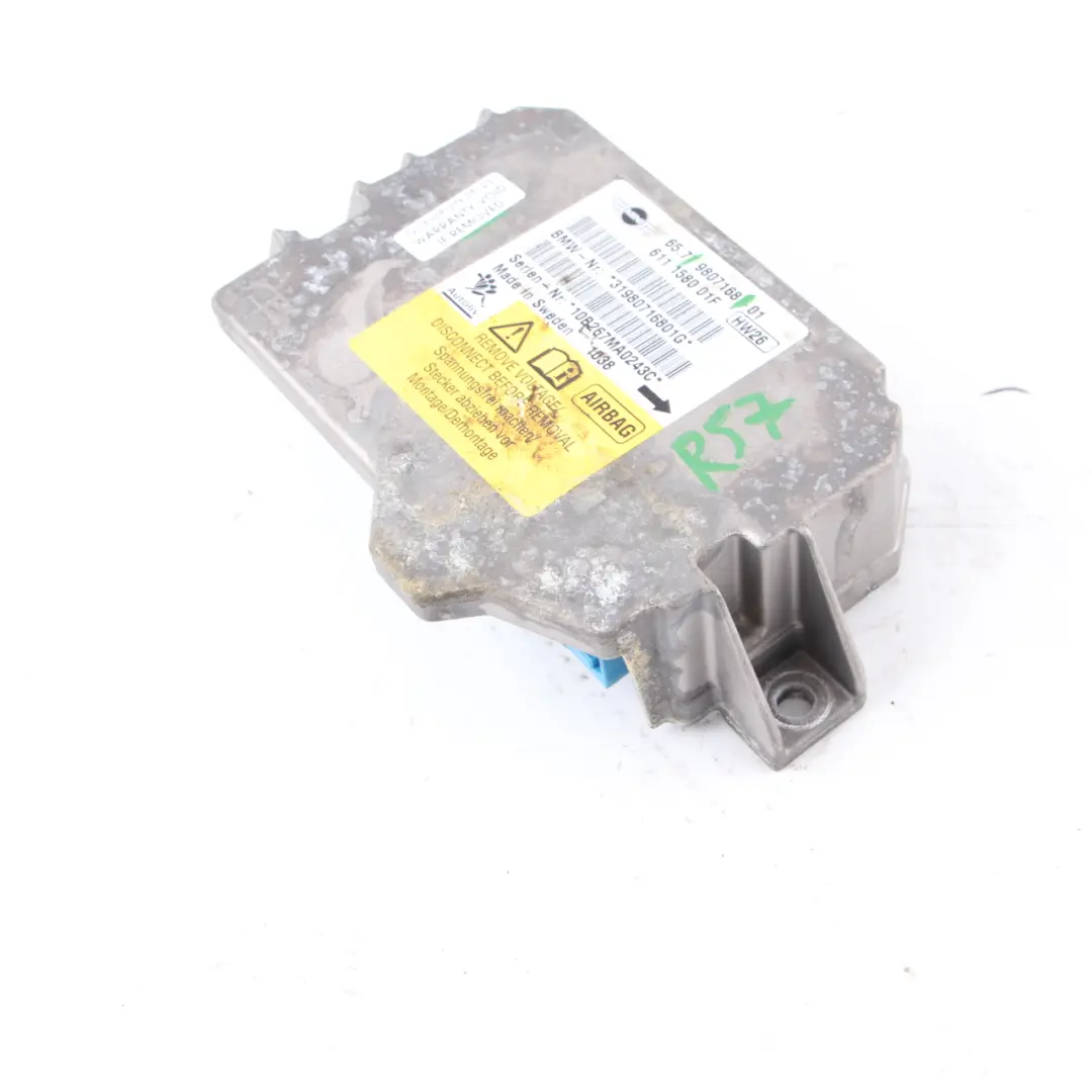  Capteur Module Air Mini R57 Cabrio Décapotabe Unité Contrôl Colision ECU - SKU 9807168 - Numéro de pièce 9807168