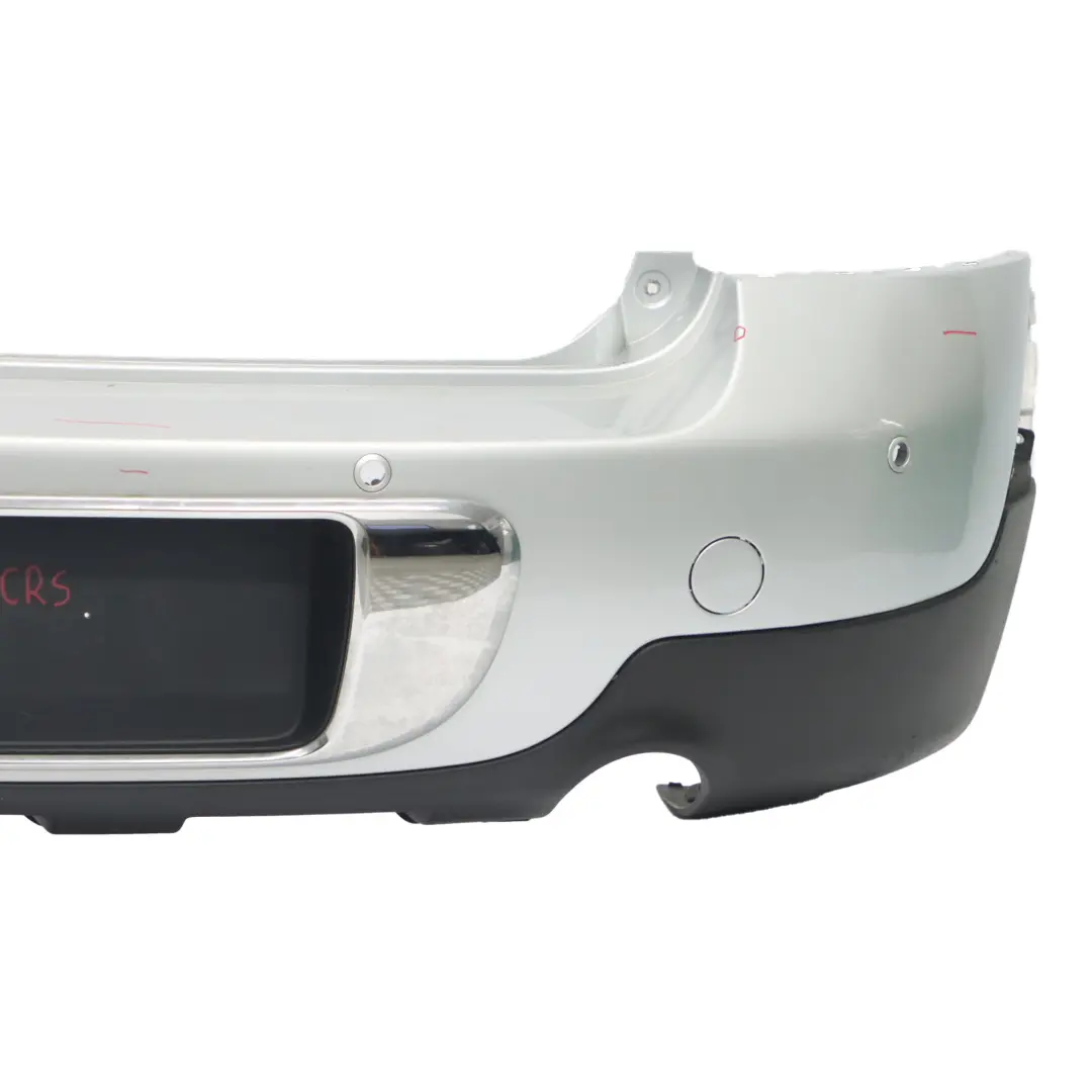 Bumper PDC Trim Panel Crystal Silver Metallic - B12 to Mini Countryman R60 Rear with Part number 9807198 Mini Countryman R60 Rear Bumper PDC Trim Panel Crystal Silver Metallic - B12 - SKU 9807198-CRS - Part number 9807198