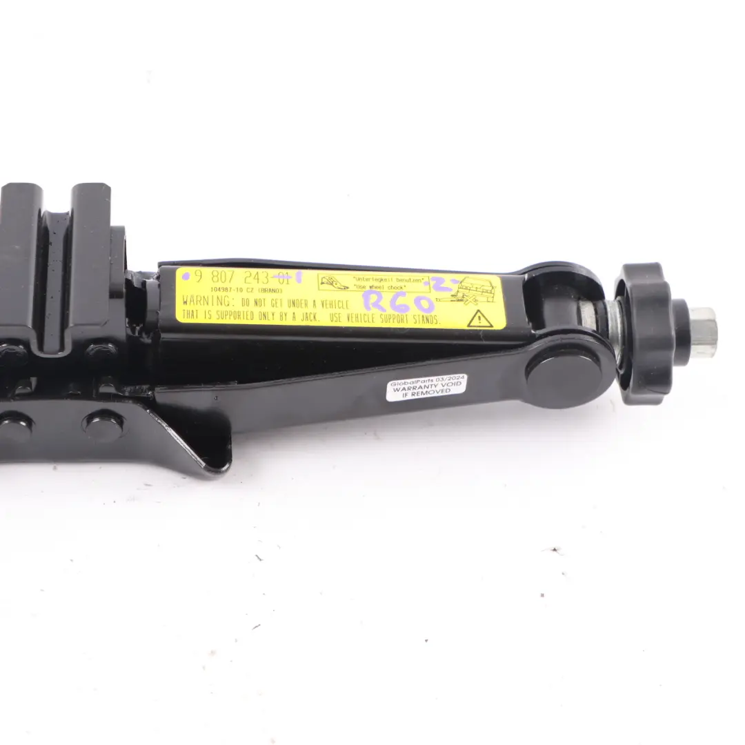 BMW Mini Countryman R60 Ablageschale Wagenheber Unterlegkeil Set - SKU 9807243-1 - Teilenummer 9807243