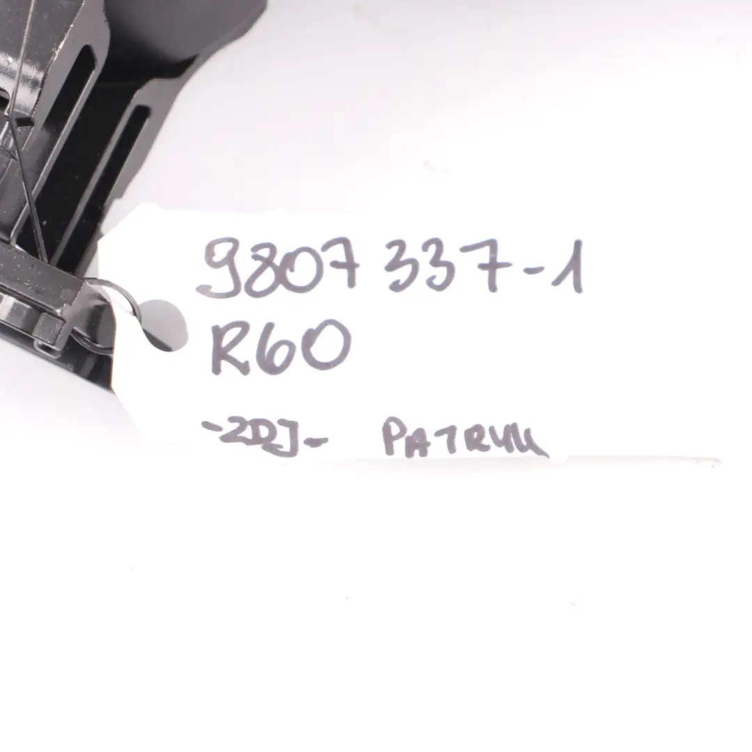  Bracciolo Mini R60 R61 Console Bracciolo pannello rivestimento nero - SKU 9807337-1 - Numero di parte 9807337
