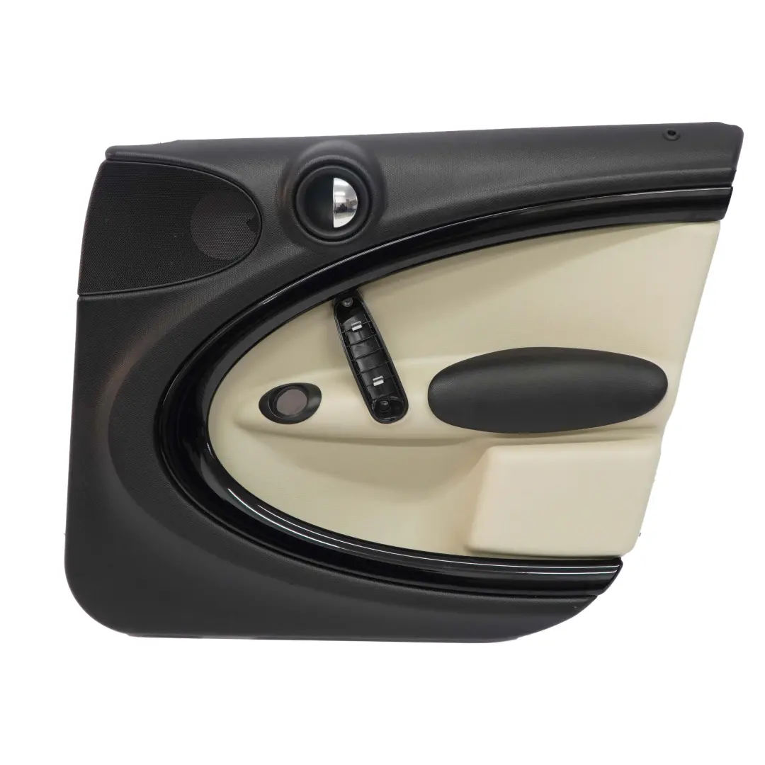 Delantero Derecho Panel Embellecedor Tarjeta Puerta Negro Beige Polar para Mini R60 con número de pieza 9807580 Mini R60 Delantero Derecho Panel Embellecedor Tarjeta Puerta Negro Beige Polar - SKU 9807580 - Número de pieza 9807580