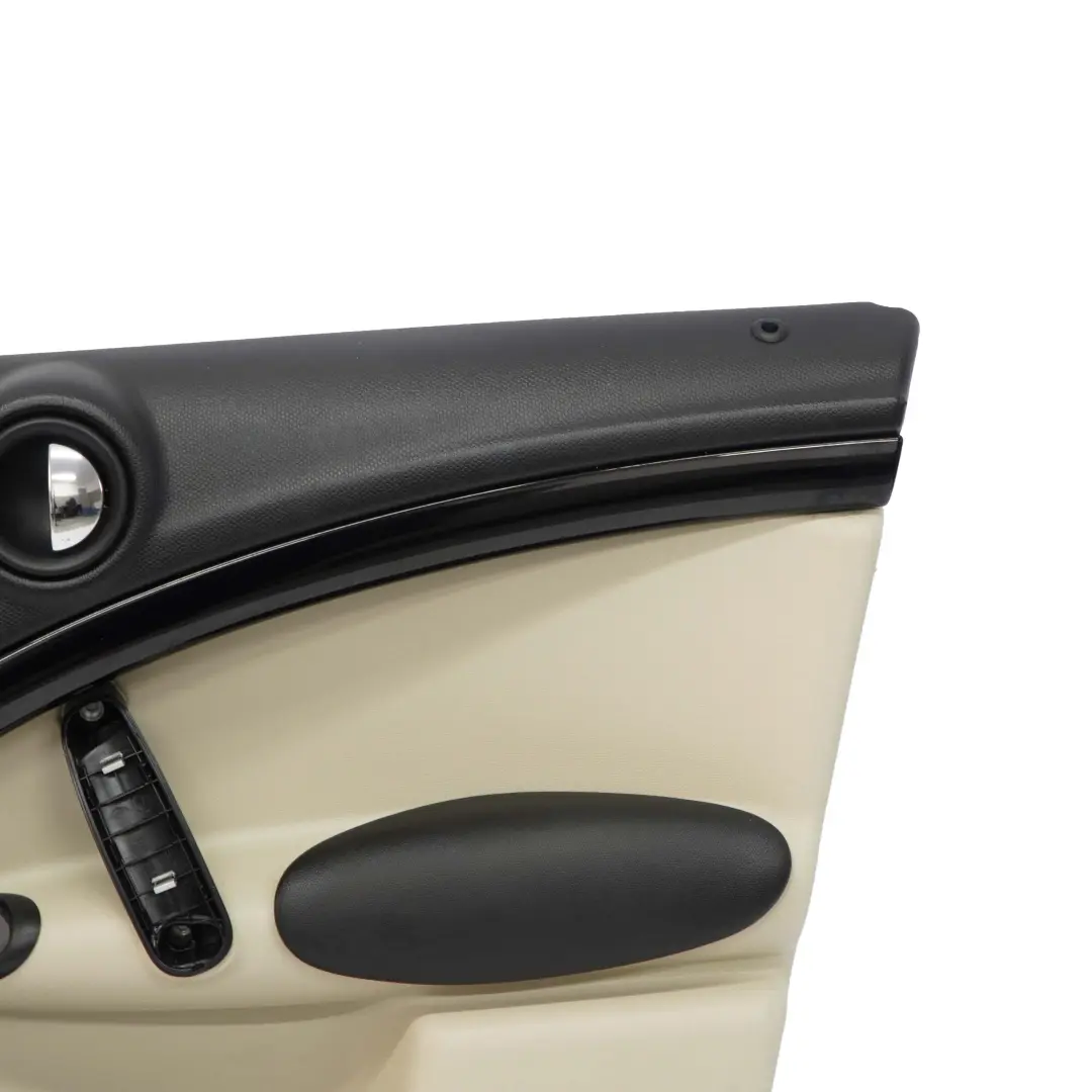Front Right O/S Door Card Trim Panel Black Polar Beige to Mini Countryman R60 with Part number 9807580 Mini Countryman R60 Front Right O/S Door Card Trim Panel Black Polar Beige - SKU 9807580 - Part number 9807580