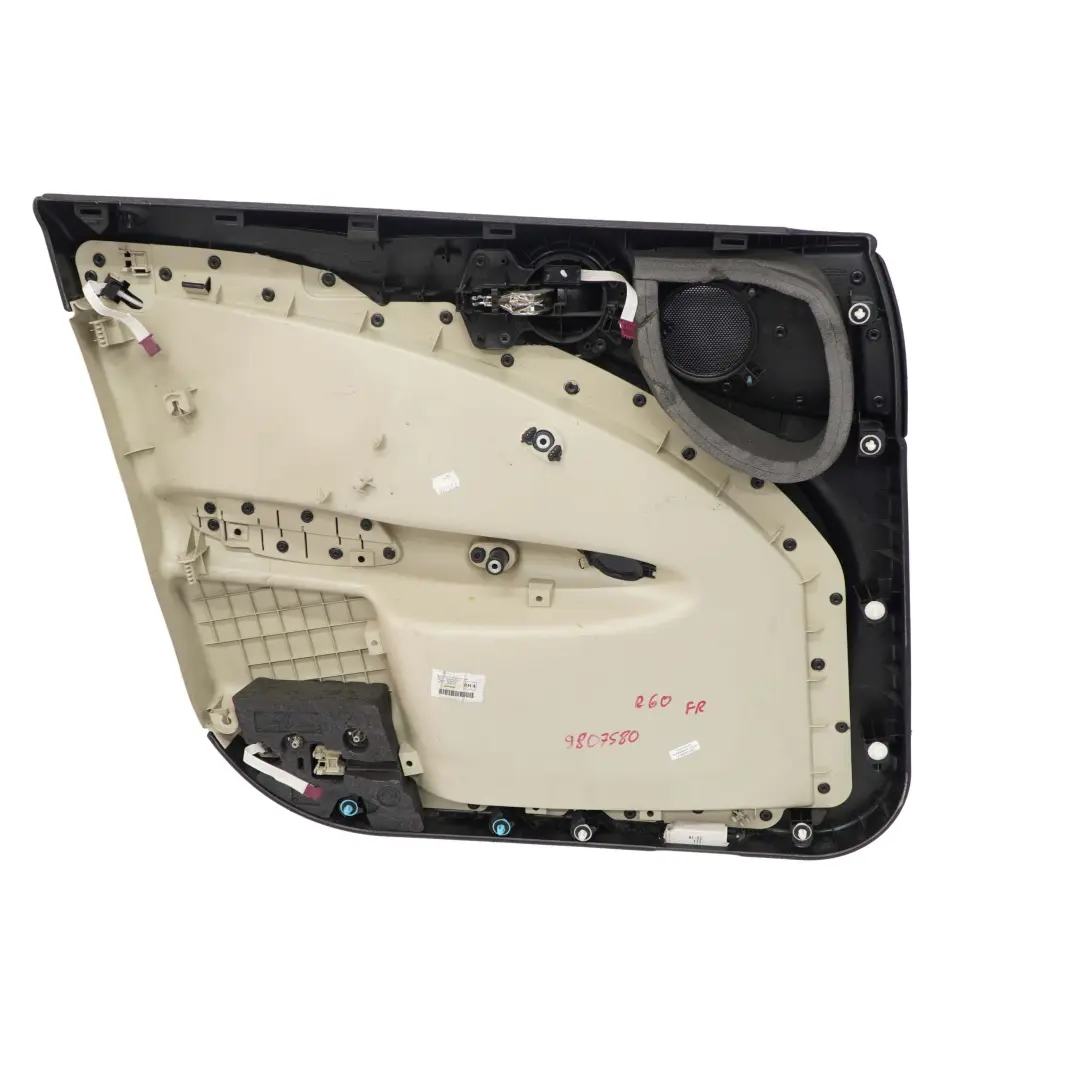 Front Right O/S Door Card Trim Panel Black Polar Beige to Mini Countryman R60 with Part number 9807580 Mini Countryman R60 Front Right O/S Door Card Trim Panel Black Polar Beige - SKU 9807580 - Part number 9807580