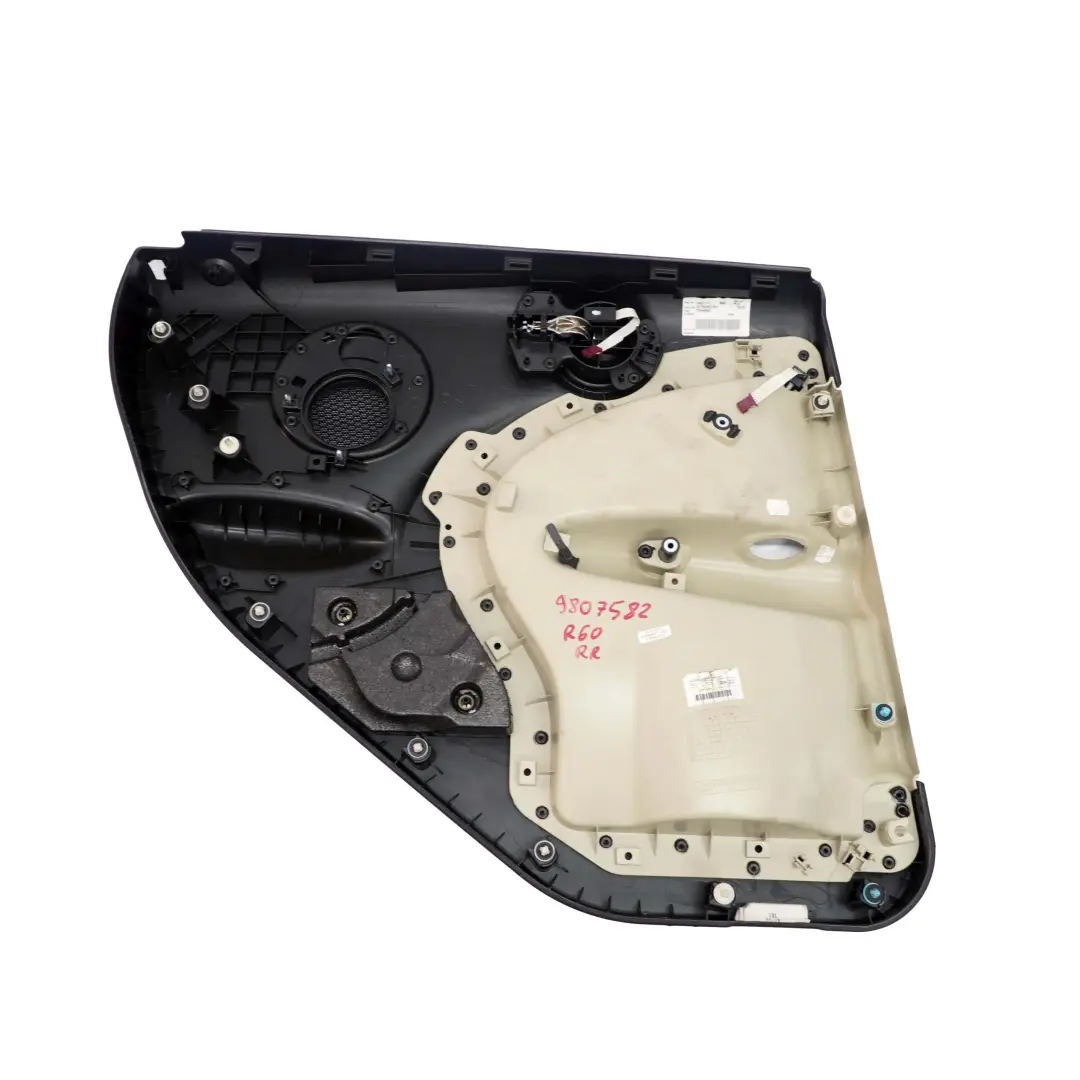Pannello Porta Posteriore Destra Nero Polar Beige per Mini Countryman R60 con numero di parte 9807582 Mini Countryman R60 Pannello Porta Posteriore Destra Nero Polar Beige - SKU 9807582 - Numero di parte 9807582