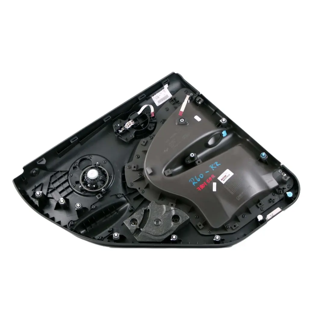 Right O/S Door Card Trim Panel Dark Tobacco Black to Mini Countryman R60 Rear with Part number 9807598 Mini Countryman R60 Rear Right O/S Door Card Trim Panel Dark Tobacco Black - SKU 9807598 - Part number 9807598