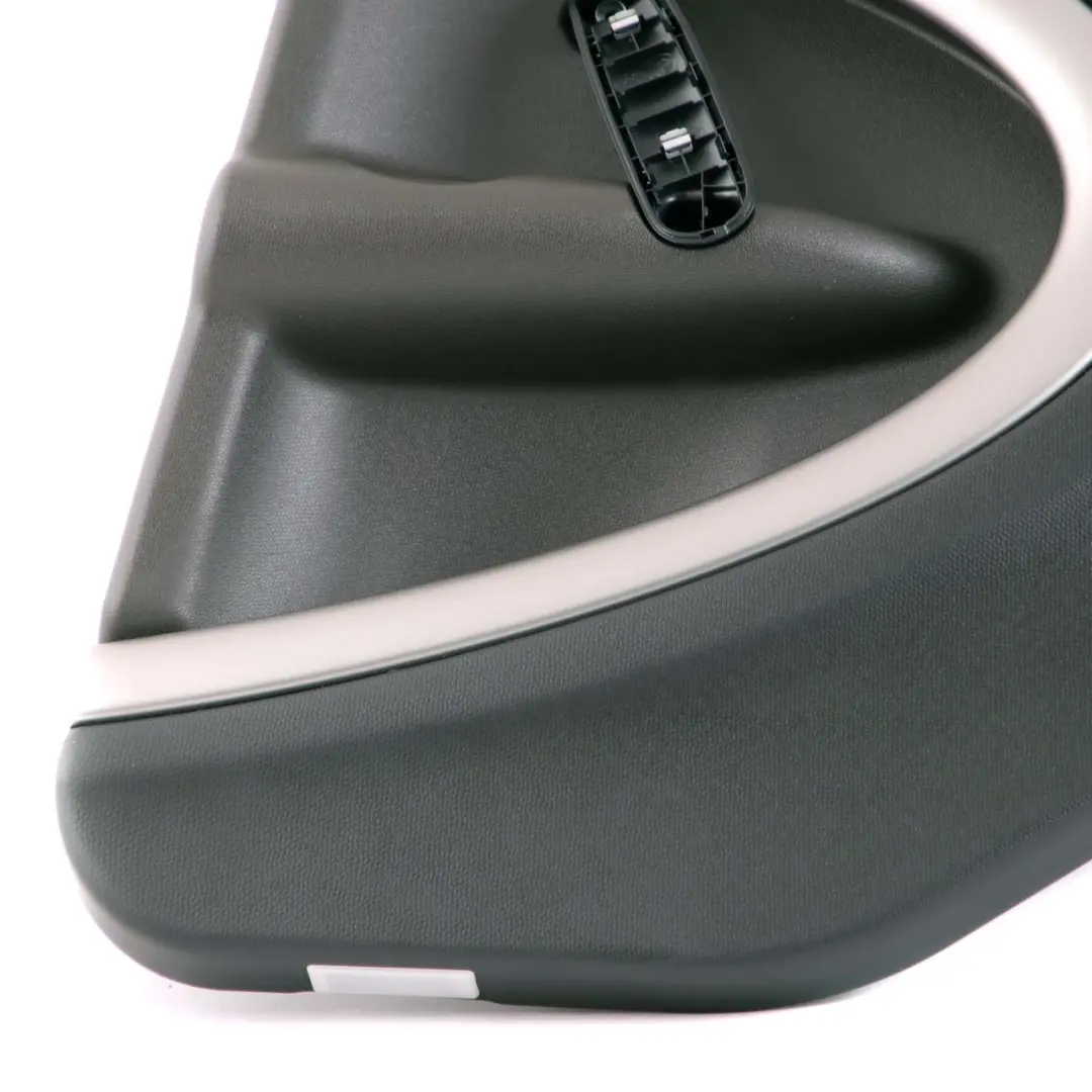 Right O/S Door Card Trim Panel Dark Tobacco Black to Mini Countryman R60 Rear with Part number 9807598 Mini Countryman R60 Rear Right O/S Door Card Trim Panel Dark Tobacco Black - SKU 9807598 - Part number 9807598