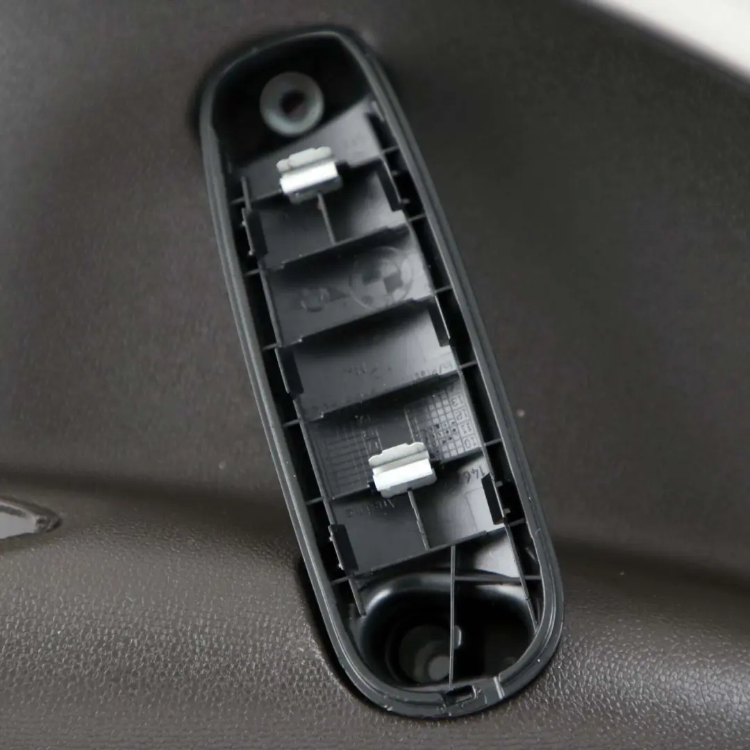 Right O/S Door Card Trim Panel Dark Tobacco Black to Mini Countryman R60 Rear with Part number 9807598 Mini Countryman R60 Rear Right O/S Door Card Trim Panel Dark Tobacco Black - SKU 9807598 - Part number 9807598