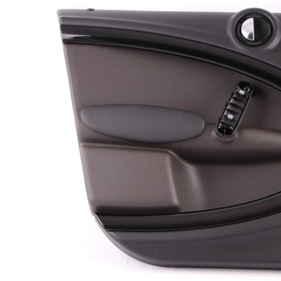 Front Left N/S Door Card Trim Panel Black Dark Tobacco to Mini Countryman R60 with Part number 9807603 Mini Countryman R60 Front Left N/S Door Card Trim Panel Black Dark Tobacco - SKU 9807603 - Part number 9807603