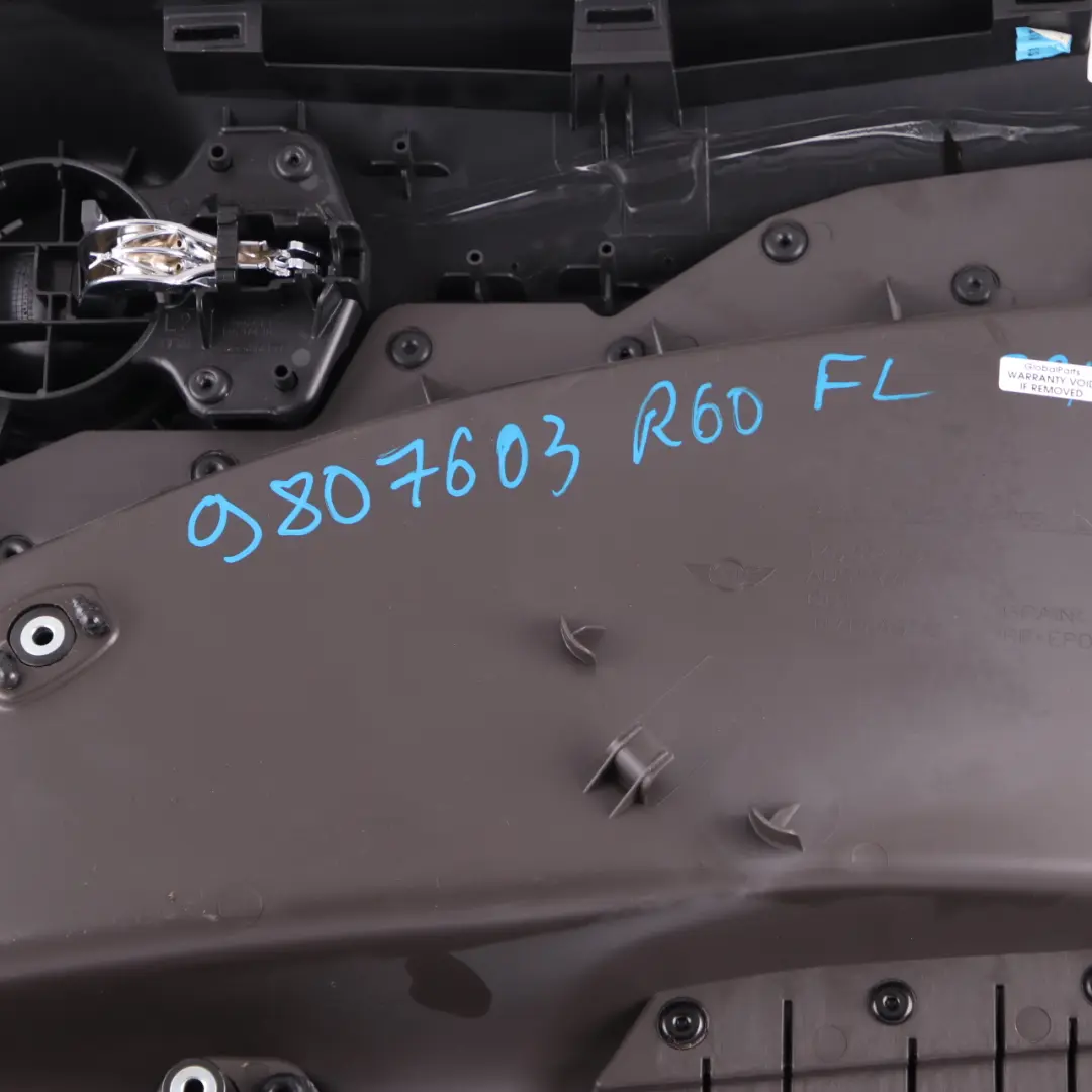 Front Left N/S Door Card Trim Panel Black Dark Tobacco to Mini Countryman R60 with Part number 9807603 Mini Countryman R60 Front Left N/S Door Card Trim Panel Black Dark Tobacco - SKU 9807603 - Part number 9807603