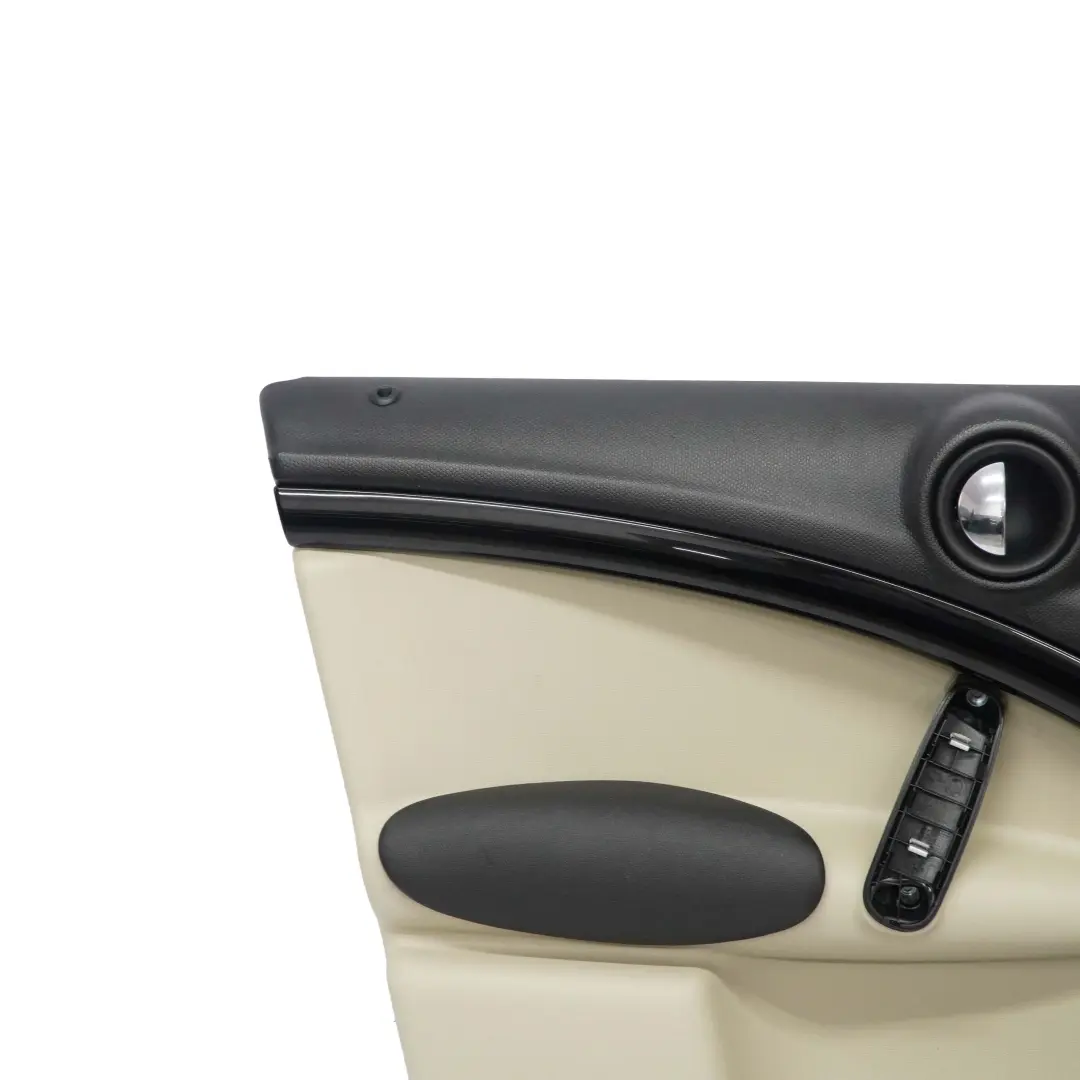 Front Left N/S Door Card Trim Panel Carbon Black Beige to Mini Countryman R60 with Part number 9807659 Mini Countryman R60 Front Left N/S Door Card Trim Panel Carbon Black Beige - SKU 9807659 - Part number 9807659