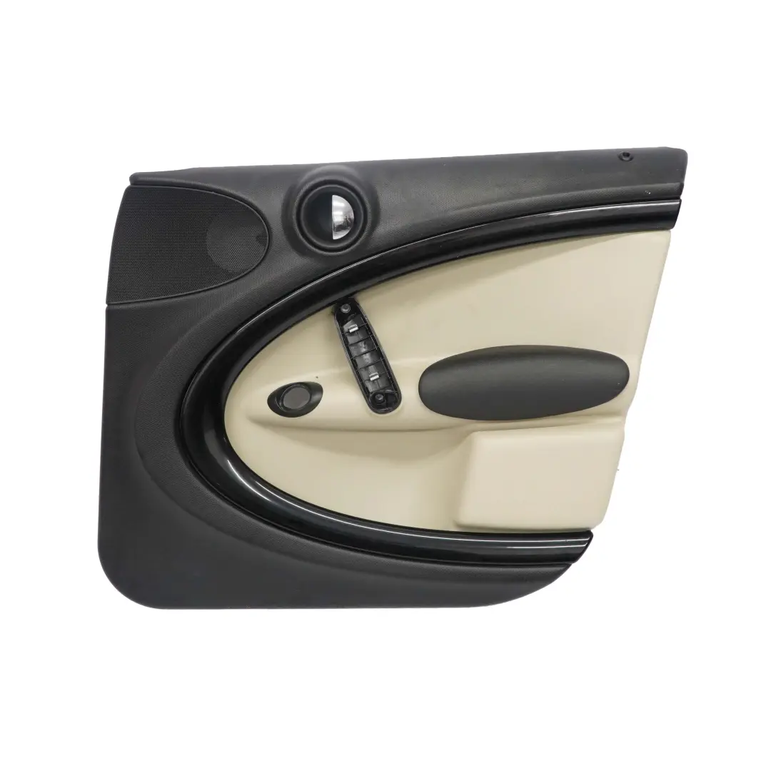 Panel Embellecedor Puerta Derecha Negro Carbono Beige para Mini Countryman R60 con número de pieza 9807660 Mini Countryman R60 Panel Embellecedor Puerta Derecha Negro Carbono Beige - SKU 9807660 - Número de pieza 9807660