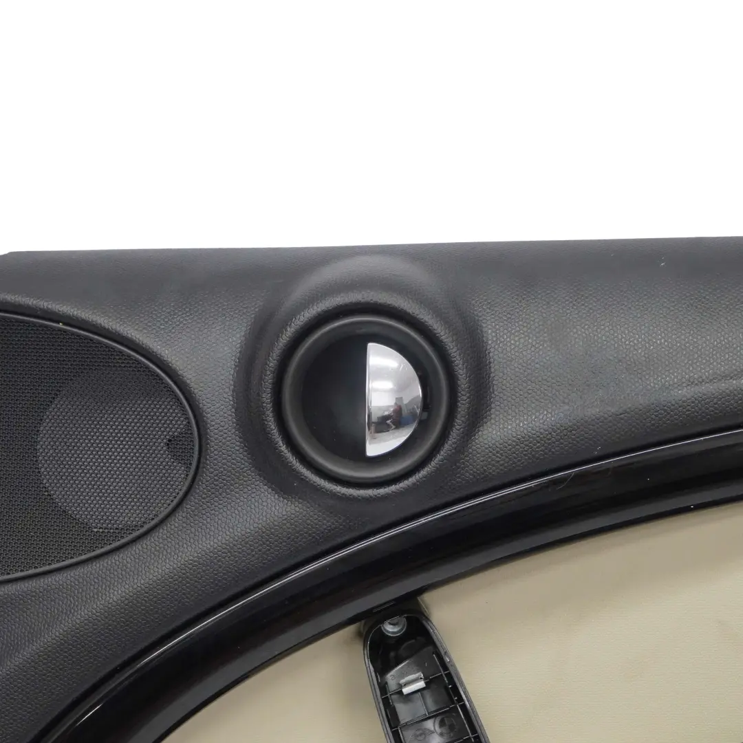 Front Right O/S Door Card Trim Panel Carbon Black Beige to Mini Countryman R60 with Part number 9807660 Mini Countryman R60 Front Right O/S Door Card Trim Panel Carbon Black Beige - SKU 9807660 - Part number 9807660