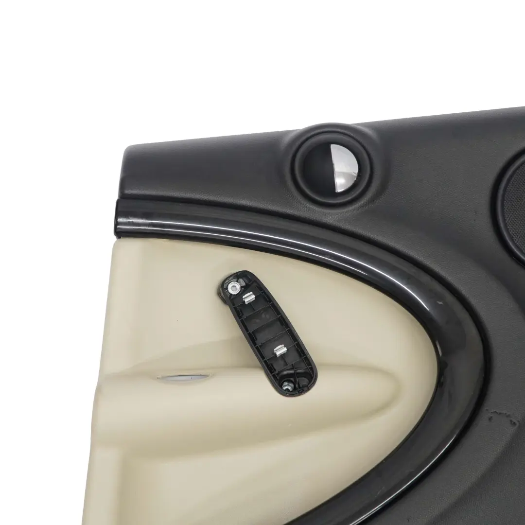 Mini Countryman R60 embellecedor puerta trasera derecha Carbono Negro Beige - SKU 9807662 - Número de pieza 9807662