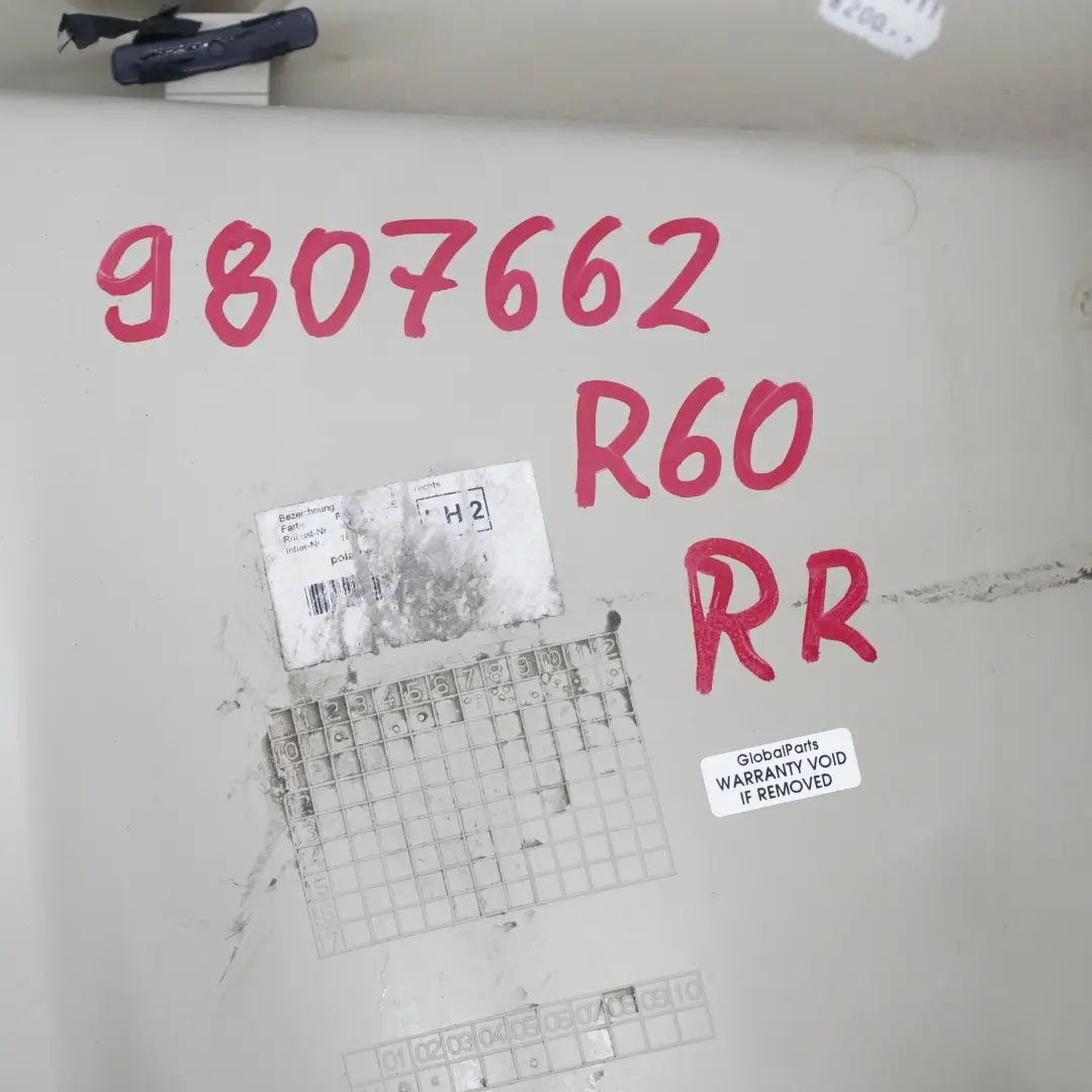 Mini R60 Posteriore Destro Pannello Rivestimento Scheda Porta Carbon Nero Beige - SKU 9807662 - Numero di parte 9807662