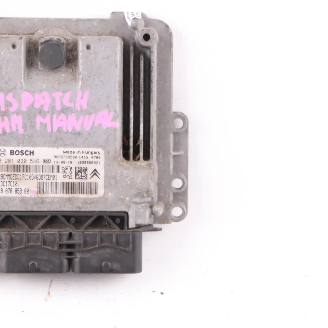  Citroen Dispatch Jumpy III 9HM DV6UC 1.6 Diesel Engine Module ECU - SKU 9807885980 - Part number 9807885980