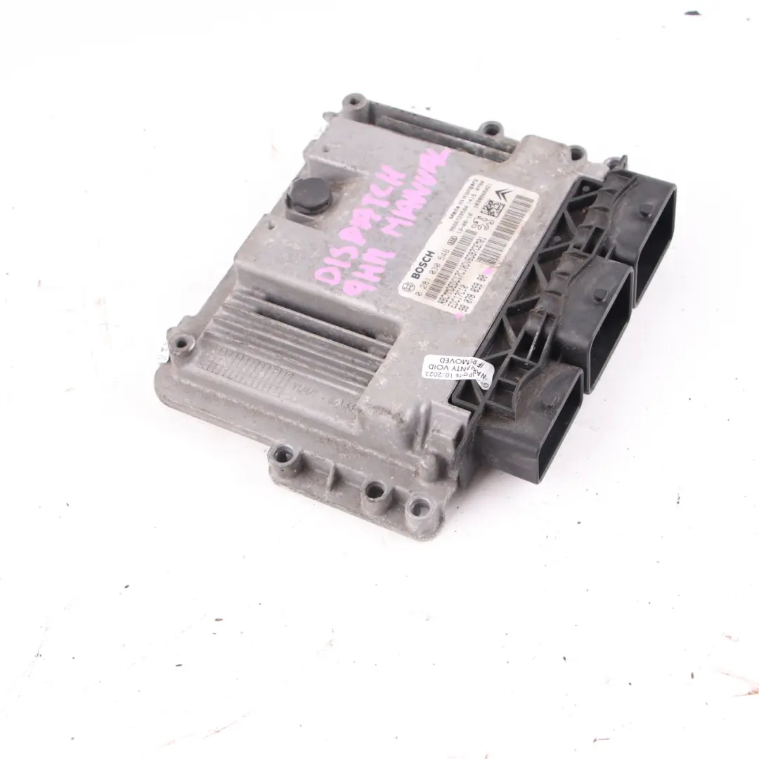  Citroen Dispatch Jumpy III 9HM DV6UC 1.6 Modulo motore diesel ECU - SKU 9807885980 - Numero di parte 9807885980