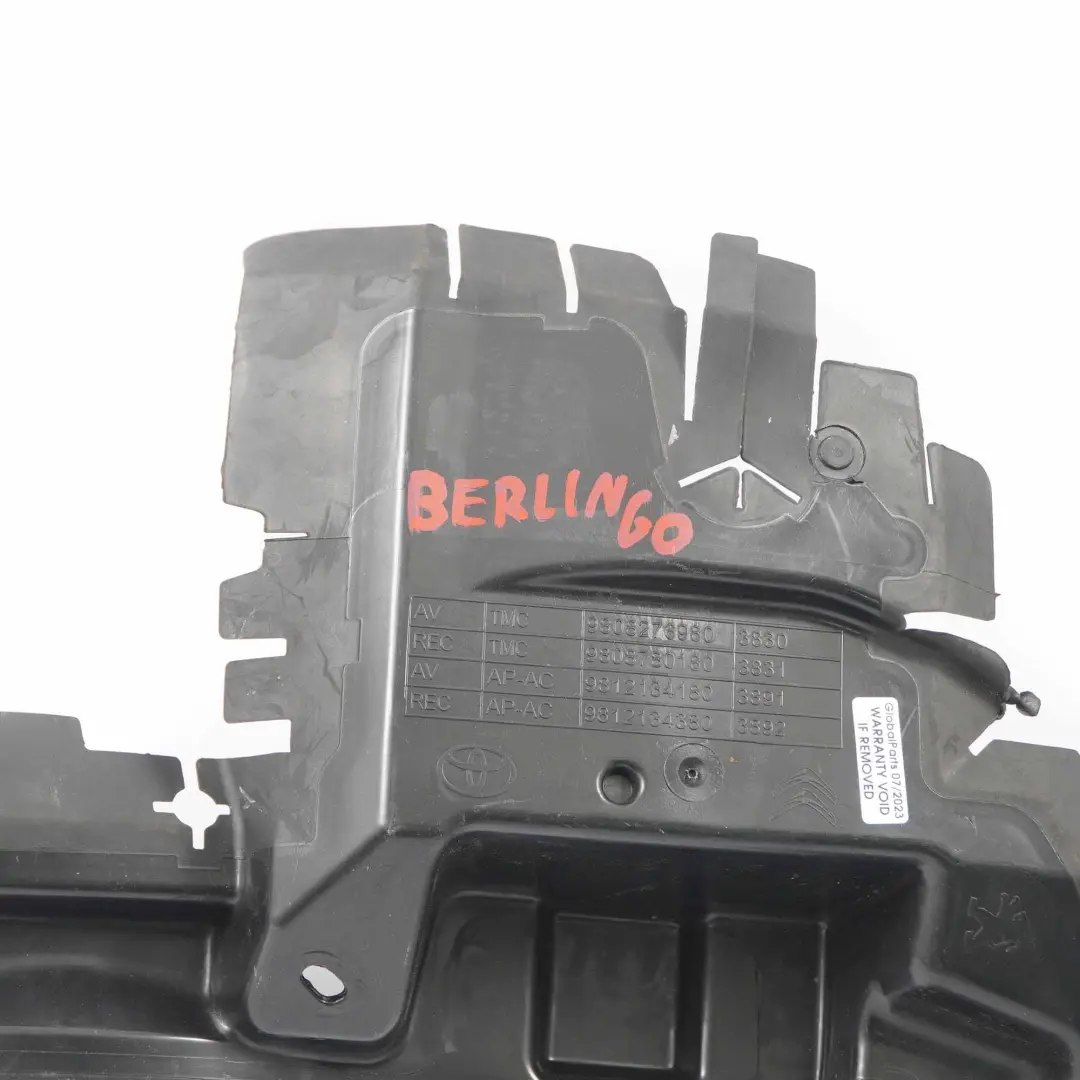 Air Duct Berlingo Vivaro Toyota Proace Radiator Front Left N/S Trim - SKU 9808276980 - Part number 9808276980