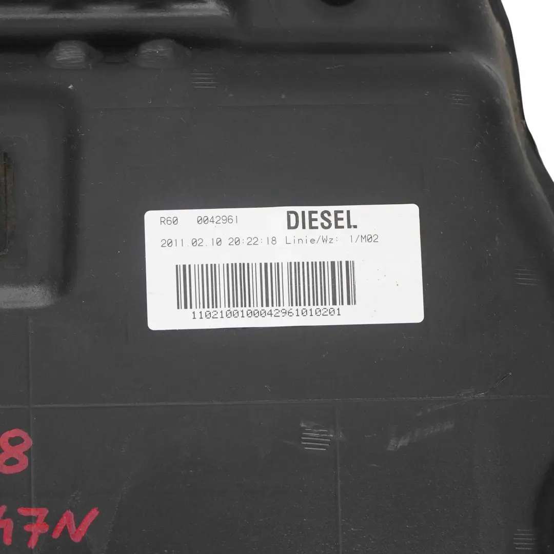 Plastic Fuel Tank 47L Diesel to Mini R60 R61 Countryman Paceman with Part number 9808458 Mini R60 R61 Countryman Paceman Plastic Fuel Tank 47L Diesel - SKU 9808458 - Part number 9808458