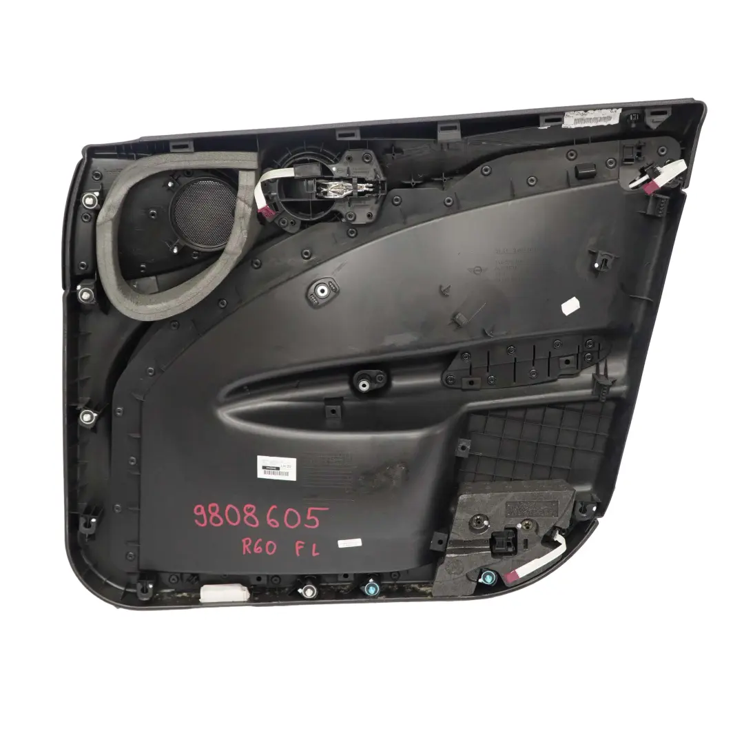 Delantero Izquierdo Panel Tarjeta Puerta Negro Carbono para Mini Countryman R60 con número de pieza 9808605 Mini Countryman R60 Delantero Izquierdo Panel Tarjeta Puerta Negro Carbono - SKU 9808605 - Número de pieza 9808605