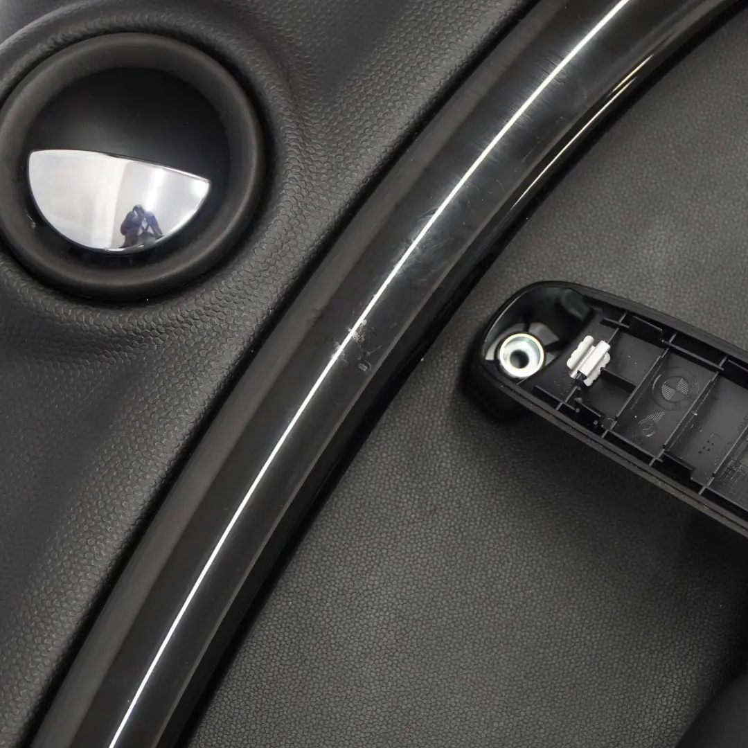 Front Left N/S Door Card Trim Panel Carbon Black to Mini Countryman R60 with Part number 9808605 Mini Countryman R60 Front Left N/S Door Card Trim Panel Carbon Black - SKU 9808605 - Part number 9808605