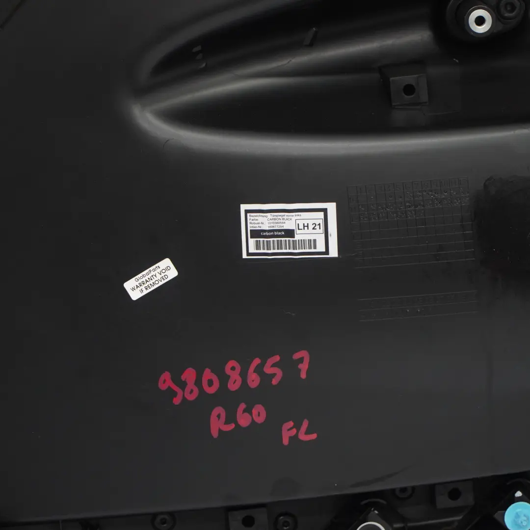 Boczek Drzwi Lewy Przedni Czarny do Mini R60 o numerze 9808657 Mini R60 Boczek Drzwi Lewy Przedni Czarny - SKU 9808657 - Numer Części 9808657