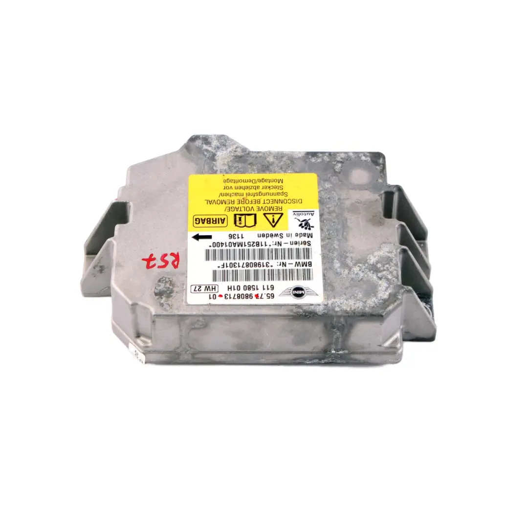 Mini Cooper S Cabrio R57 R57N LCI Airbag ECU Control Unit Module - SKU 9808713 - Part number 9808713