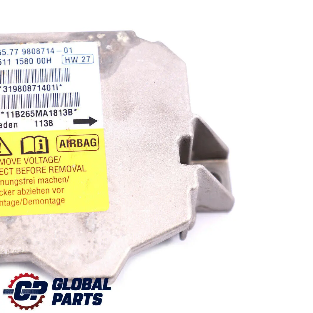 Airbag ECU Modulo di controllo per Mini Cooper One R56 R55 R58 R60 con numero di parte 9808714 Mini Cooper One R56 R55 R58 R60 Airbag ECU Modulo di controllo - SKU 9808714 - Numero di parte 9808714