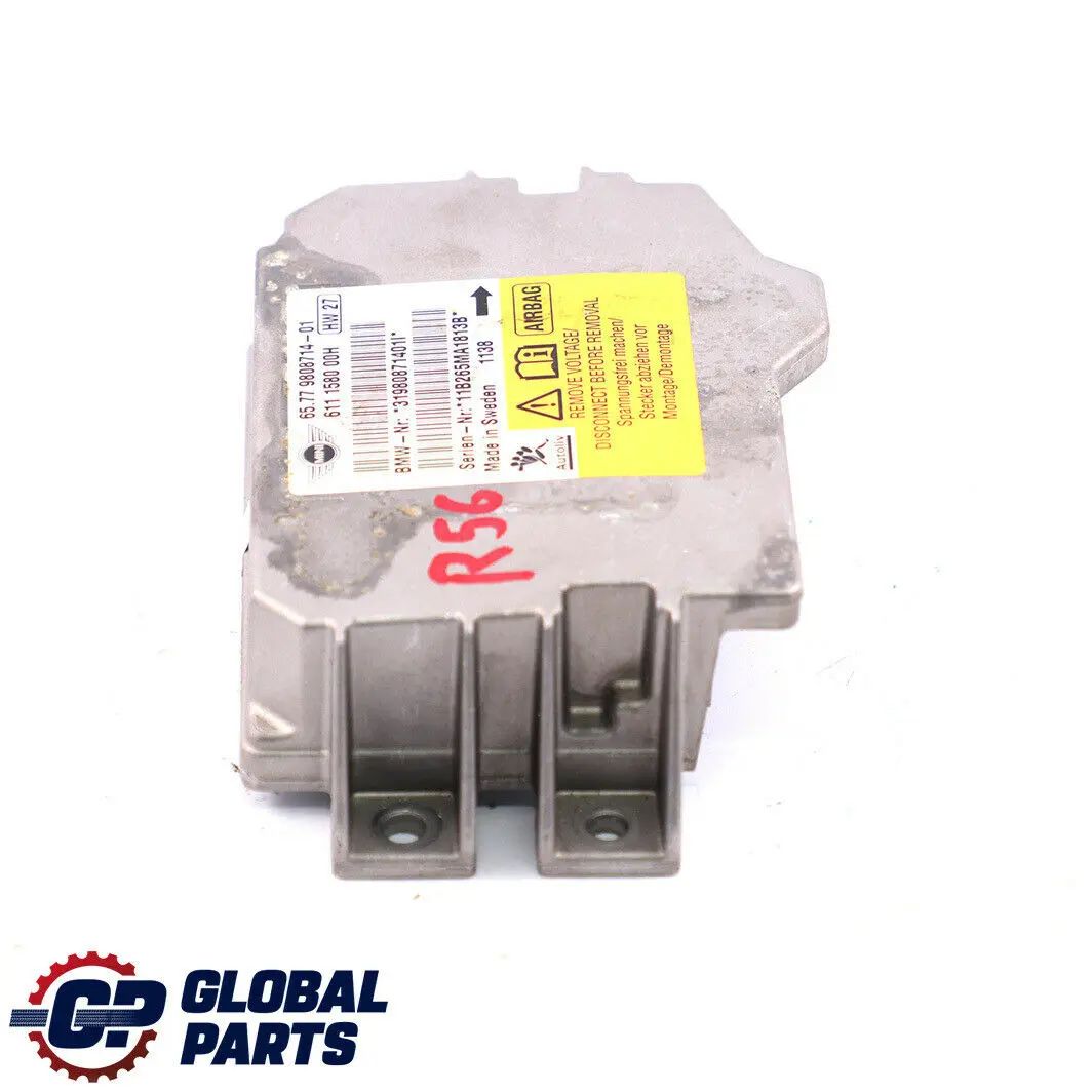 Mini Cooper One R56 R55 R58 R60 Airbag ECU Control Module Unit - SKU 9808714 - Part number 9808714