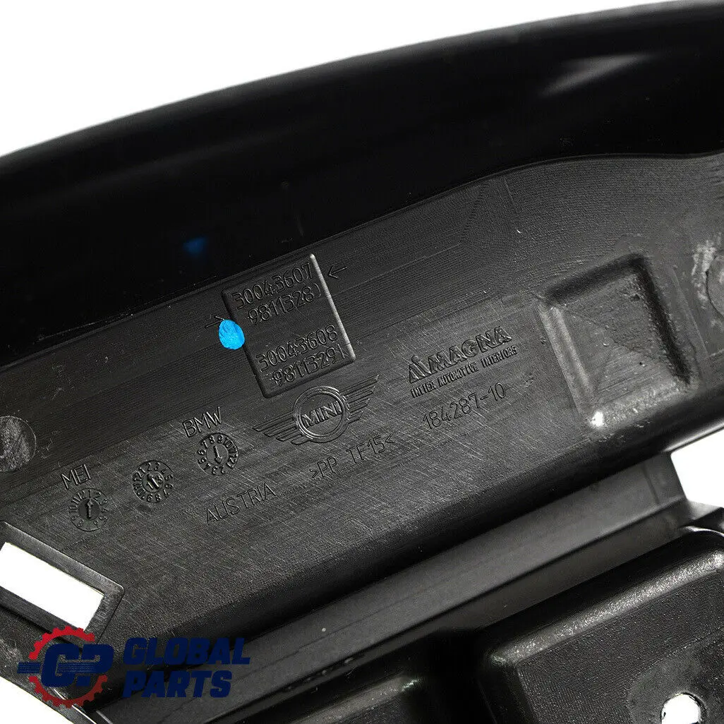 Mini Countryman R60 Console Centrale Couvercle Noir - SKU 9808830 - Numéro de pièce 7124626