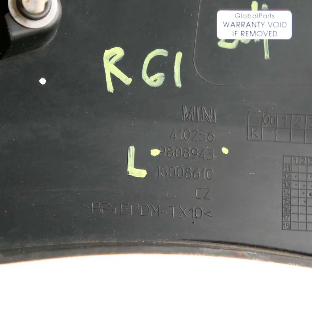 Mini Paceman R61 Listwa Błotnika Lewy Tył Czarna - SKU 9808943 - Numer Części 9808943
