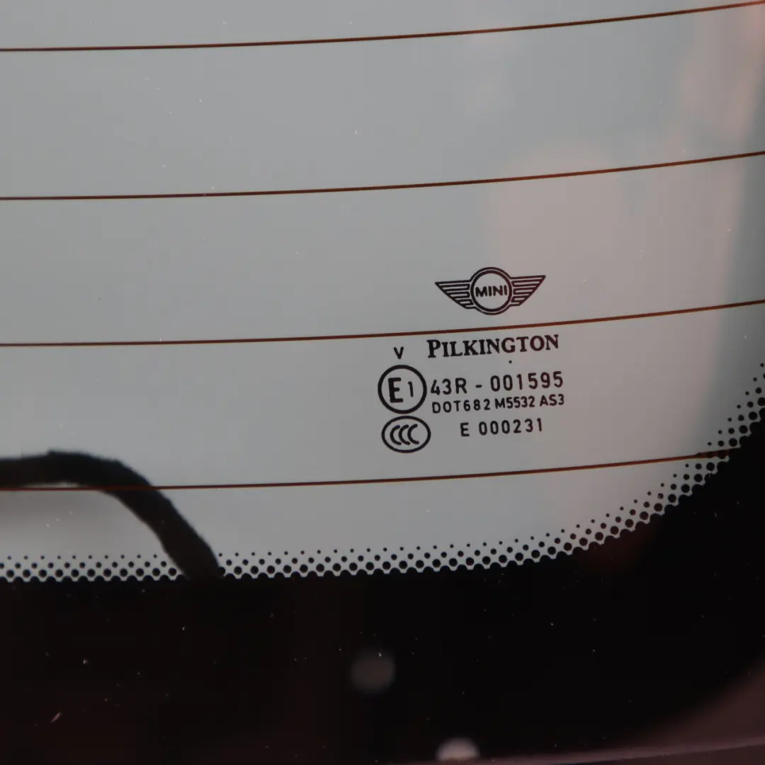 Mini Paceman R61 Rear Window Tailgate Boot Lid Glass Cover AS2 - SKU 9808971 - Part number 9808971