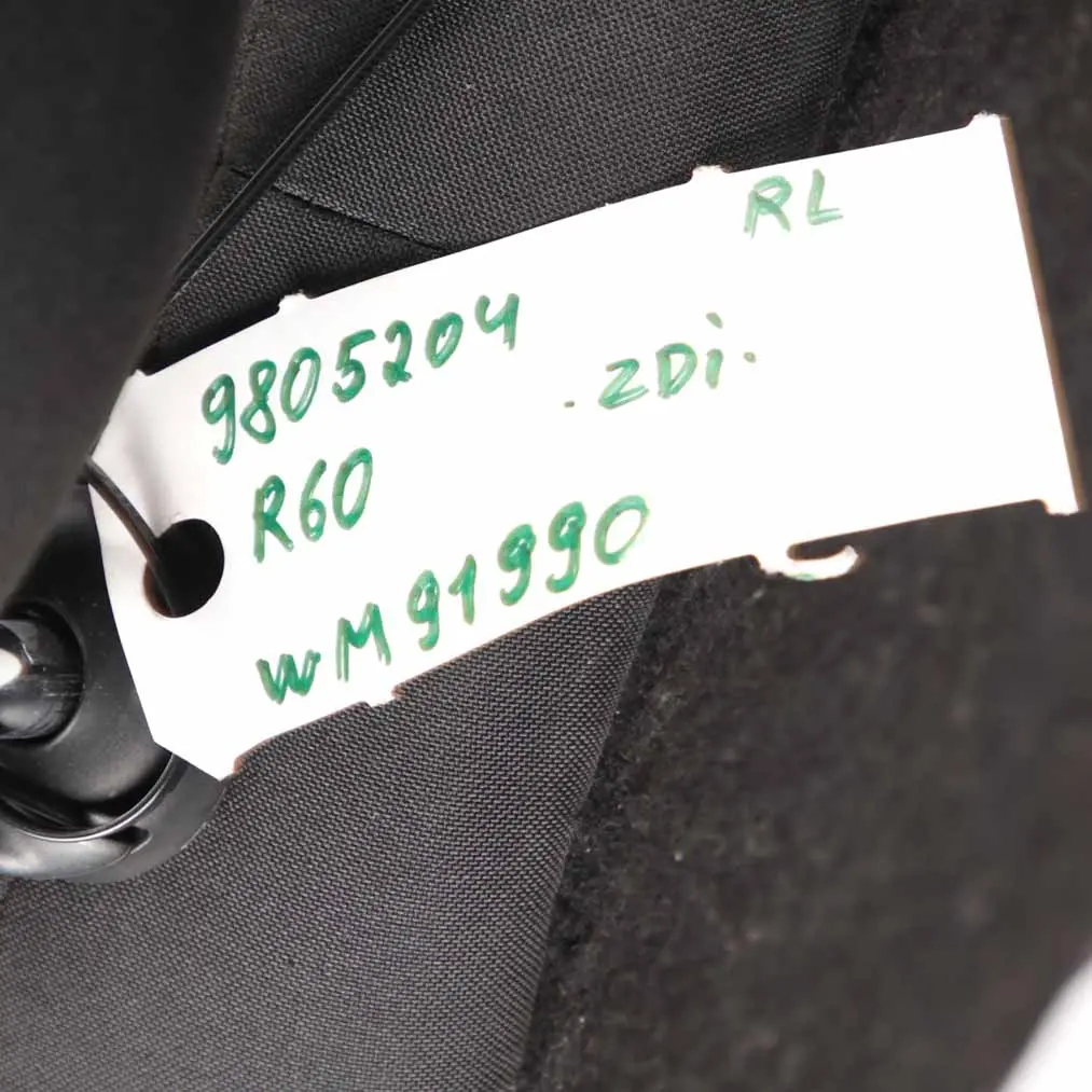 Left N/S Folding Seat Cloth Leather Parallel Lines Red to Mini R60 Countryman Rear with Part number 9809212 Mini R60 Countryman Rear Left N/S Folding Seat Cloth Leather Parallel Lines Red - SKU 9809212 - Part number 9809212