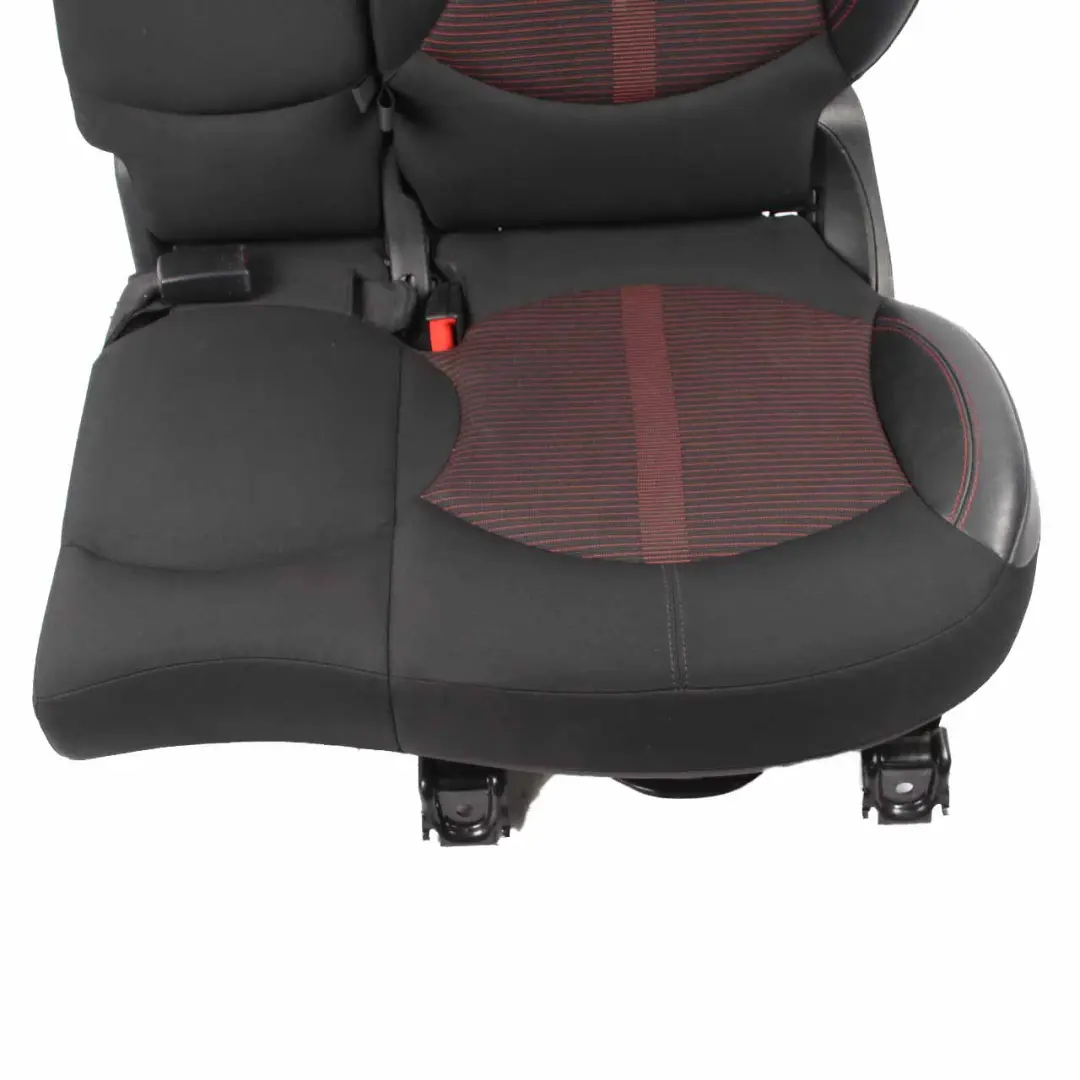 Left N/S Folding Seat Cloth Leather Parallel Lines Red to Mini R60 Countryman Rear with Part number 9809212 Mini R60 Countryman Rear Left N/S Folding Seat Cloth Leather Parallel Lines Red - SKU 9809212 - Part number 9809212