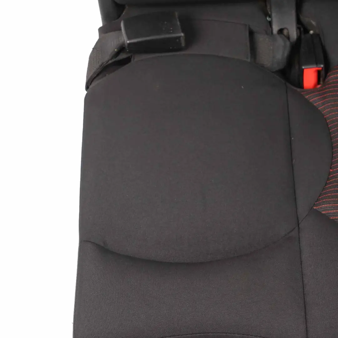 Left N/S Folding Seat Cloth Leather Parallel Lines Red to Mini R60 Countryman Rear with Part number 9809212 Mini R60 Countryman Rear Left N/S Folding Seat Cloth Leather Parallel Lines Red - SKU 9809212 - Part number 9809212
